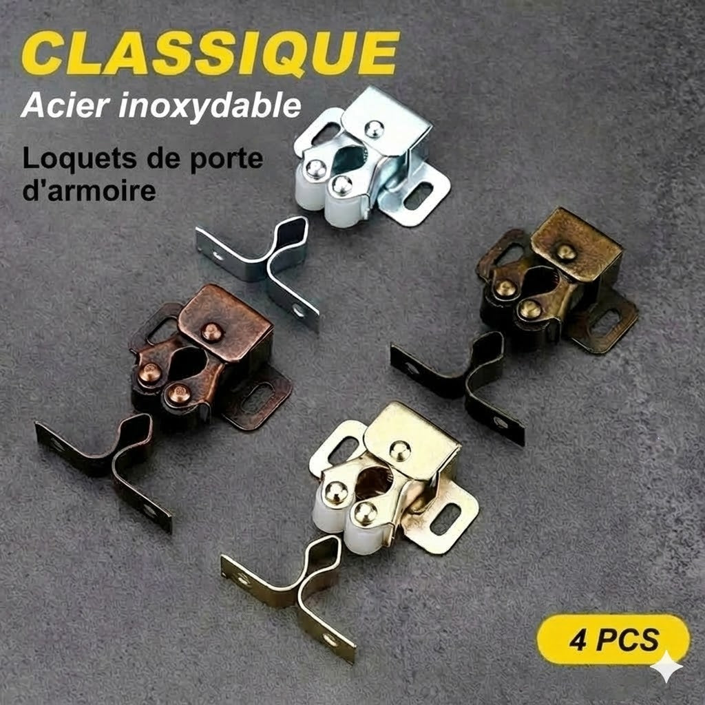 Fermeture à pression en acier inoxydable : robuste et sans poignée