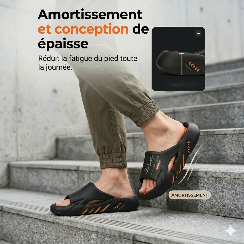 Claquettes nuage pour homme avec semelle épaisse antidérapante
