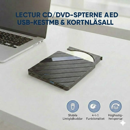 Lecteur CD/DVD externe pour ordinateur portable
