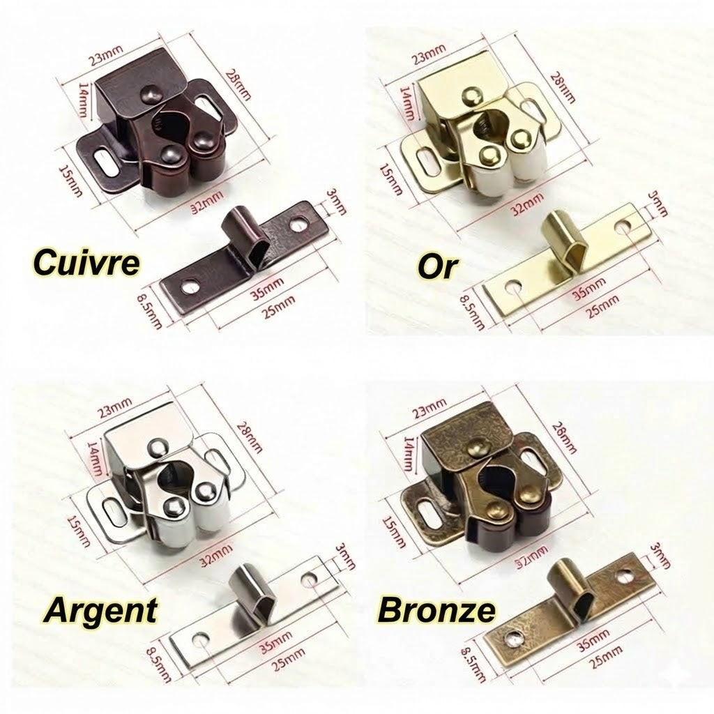 Fermeture à pression en acier inoxydable : robuste et sans poignée