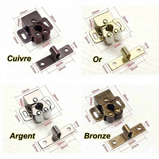 Fermeture à pression en acier inoxydable : robuste et sans poignée