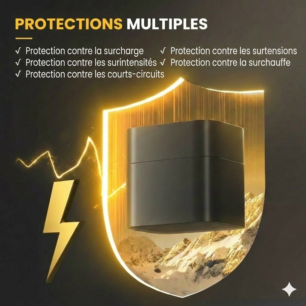 Chargeur de batterie au lithium - Protection contre la surcharge