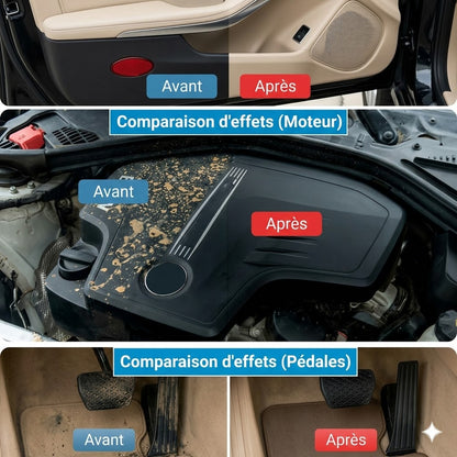 Lingettes pour l'intérieur de la voiture