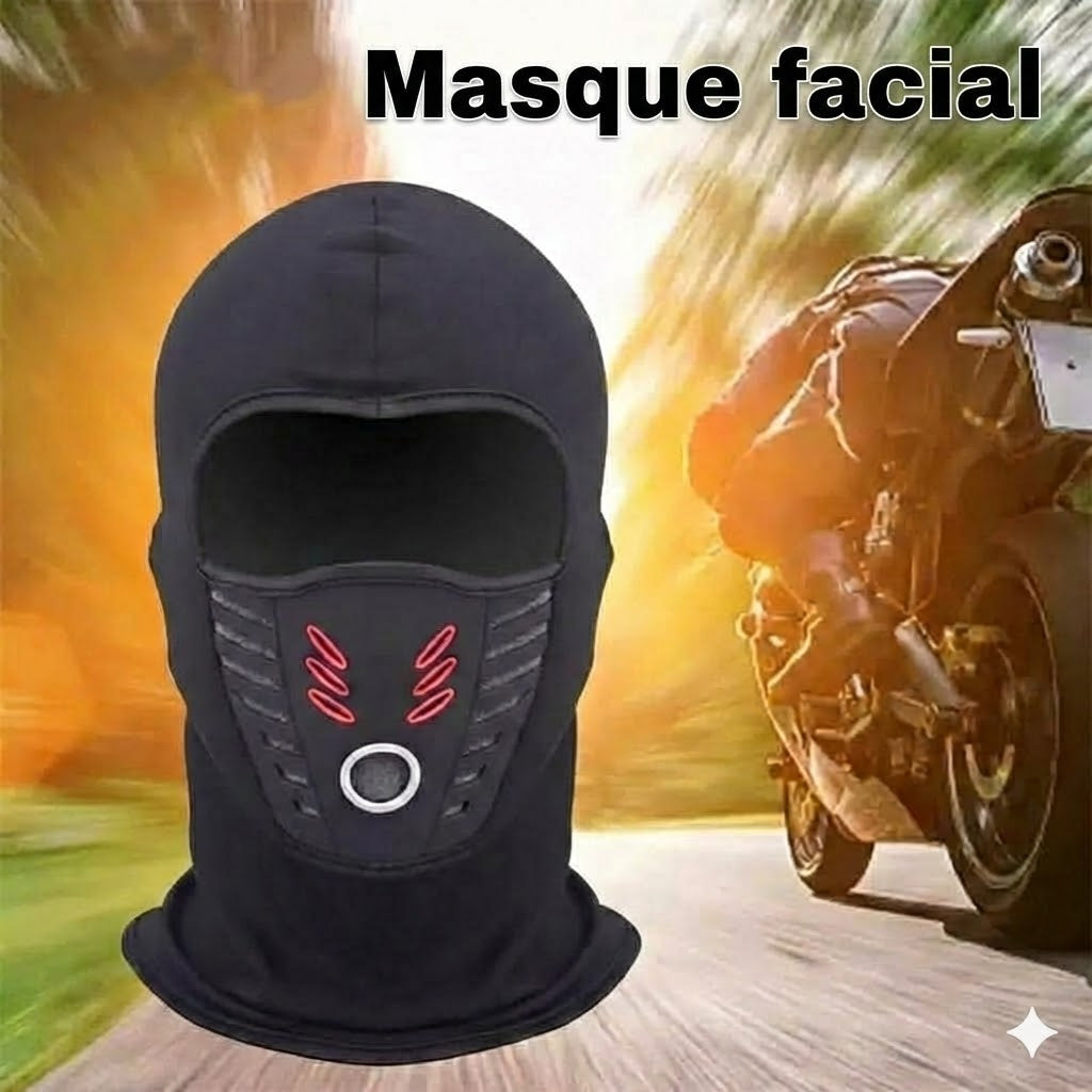 Masque facial intégral chaud et coupe-vent unisexe pour l'hiver