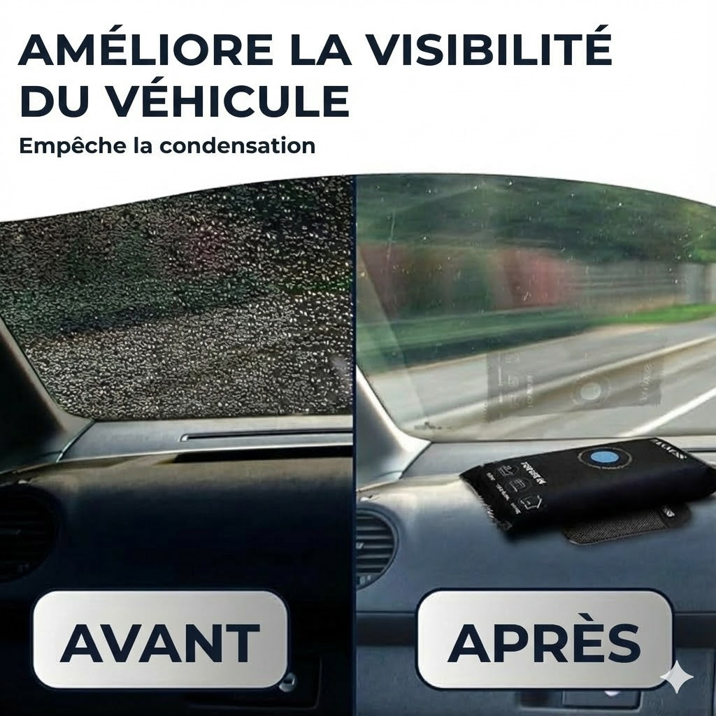 Déshumidificateur de voiture réutilisable : prévient la condensation