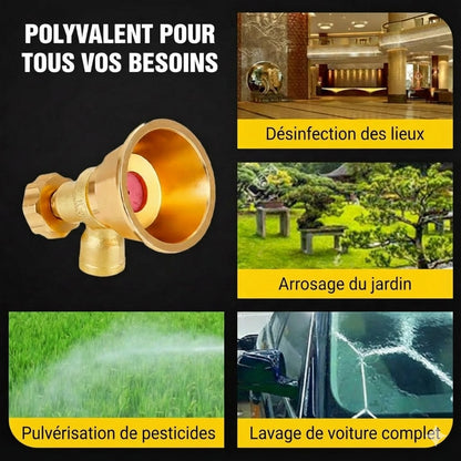 Pulvérisateur agricole à buse en laiton réglable