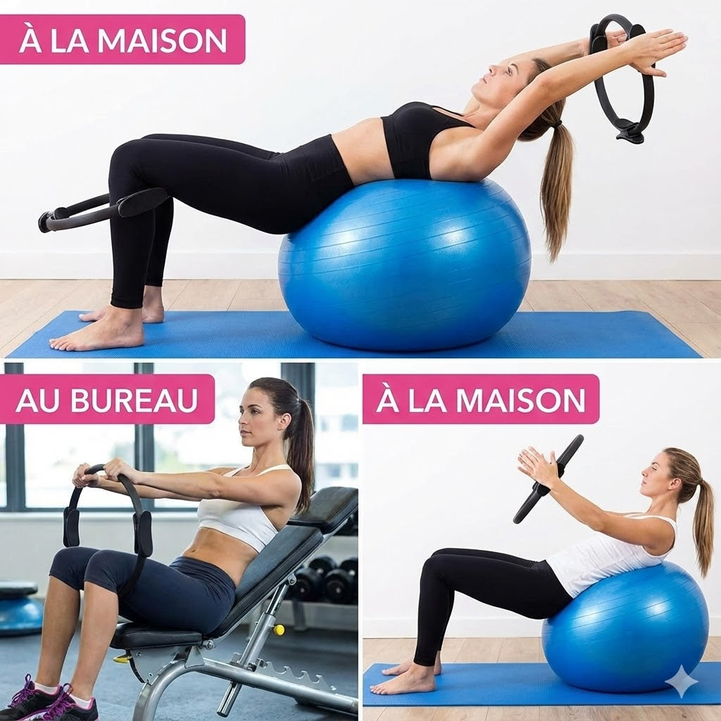 Anneau de Pilates ajustable pour la maison