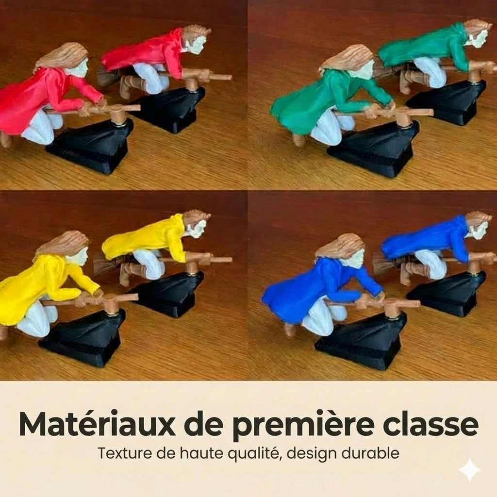 Décoration de tableau de bord balai magique