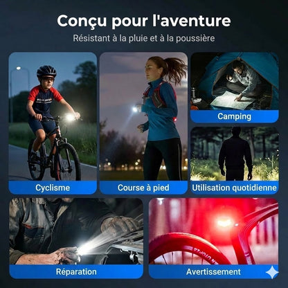 Mini-lampe de poche multifonctionnelle en alliage d'aluminium