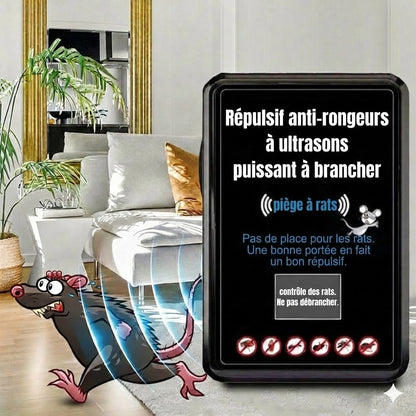 Répulsif antiparasitaire à ultrasons puissant à brancher