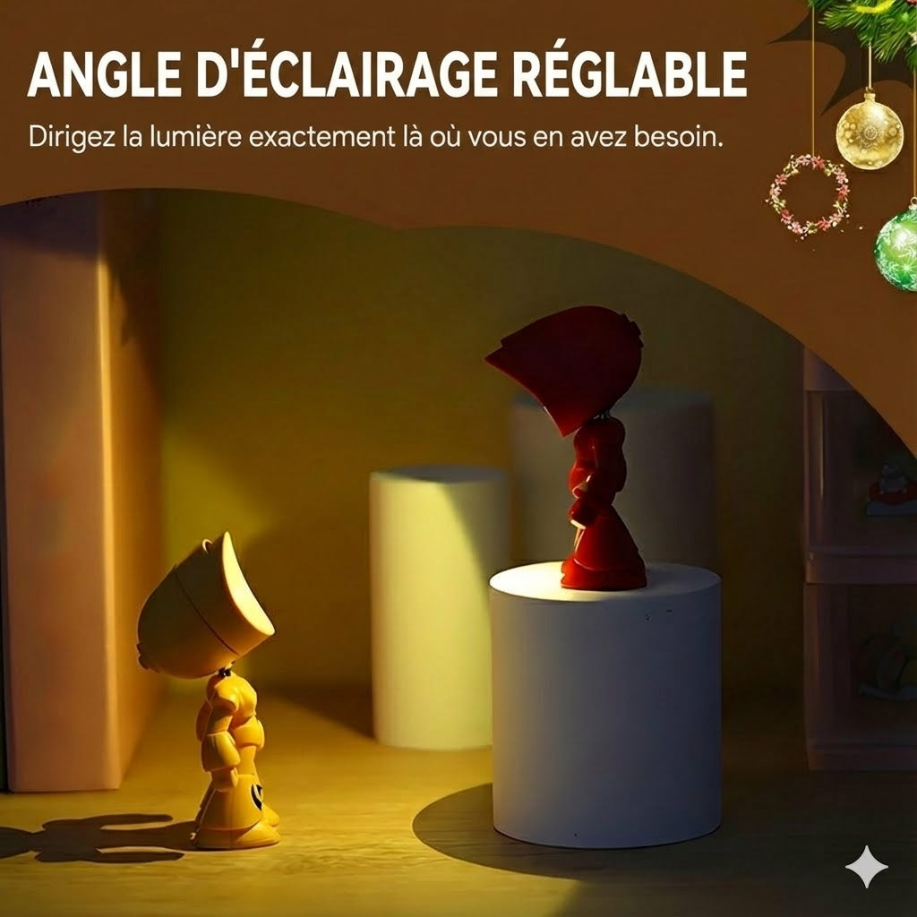 Lampe de table robot créative miniature