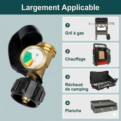 Manomètre universel pour réservoirs de propane de 5 à 40 livres