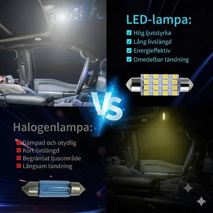Kit d'Éclairage Intérieur LED pour Voiture 42 Pièces