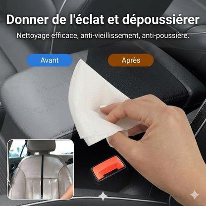 Lingettes pour l'intérieur de la voiture