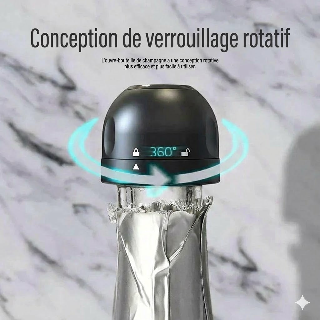 Joint en silicone pour bouteilles de vin/champagne