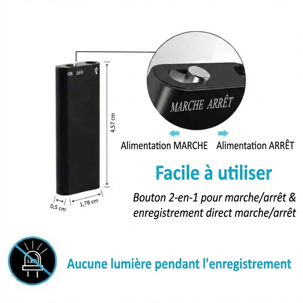 Mini-enregistreur vocal