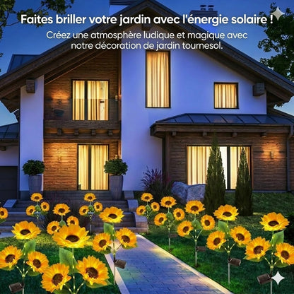 Lampes solaires étanches（3 Lampes de tournesol）