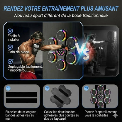 Machine de boxe musicale Bluetooth pour enfants