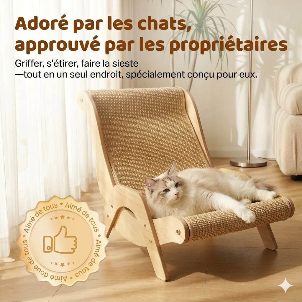 Griffoir 2-en-1 en sisal pour chat