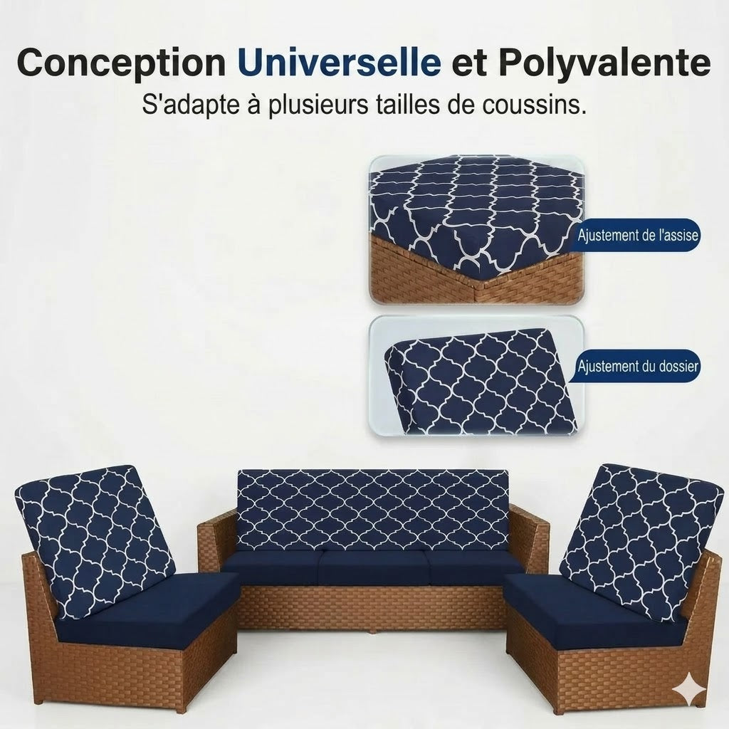 Housse de coussin pour canapé de jardin
