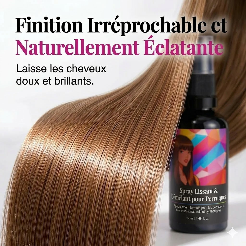 Spray lissant et disciplinant pour perruques