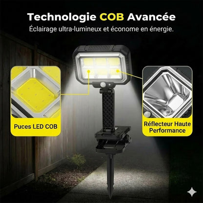 Lampe solaire d'extérieur – clipsez-la et votre jardin brille gratuitement !