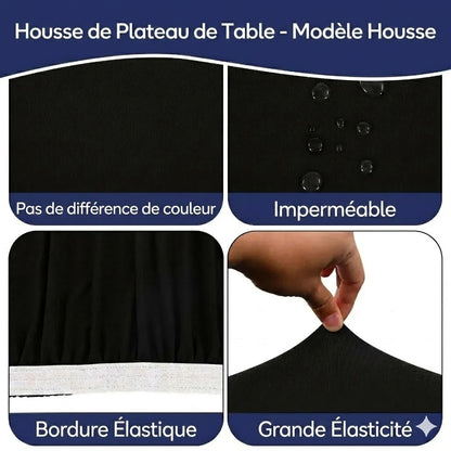 Housse de table extensible – convient pour tables de 120, 180 et 240 cm
