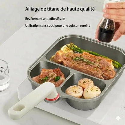 Grande poêle casserole 3-en-1 en forme de tasse