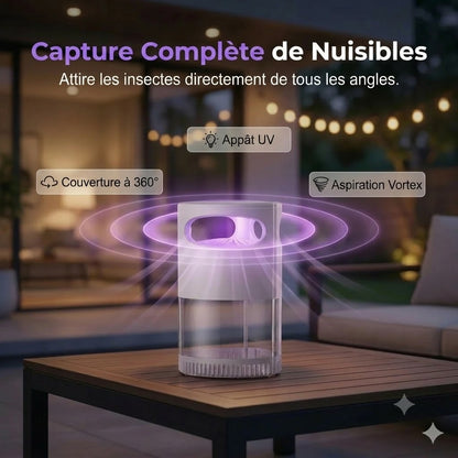 Lampe anti-moustiques UV – sur secteur USB, sans produits chimiques, ultra-silencieuse