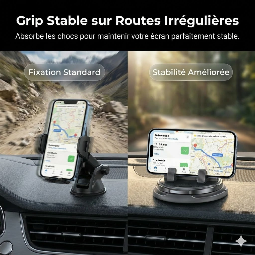 Support de téléphone rotatif à 360° pour tableau de bord