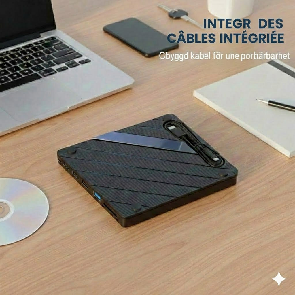 Lecteur CD/DVD externe pour ordinateur portable