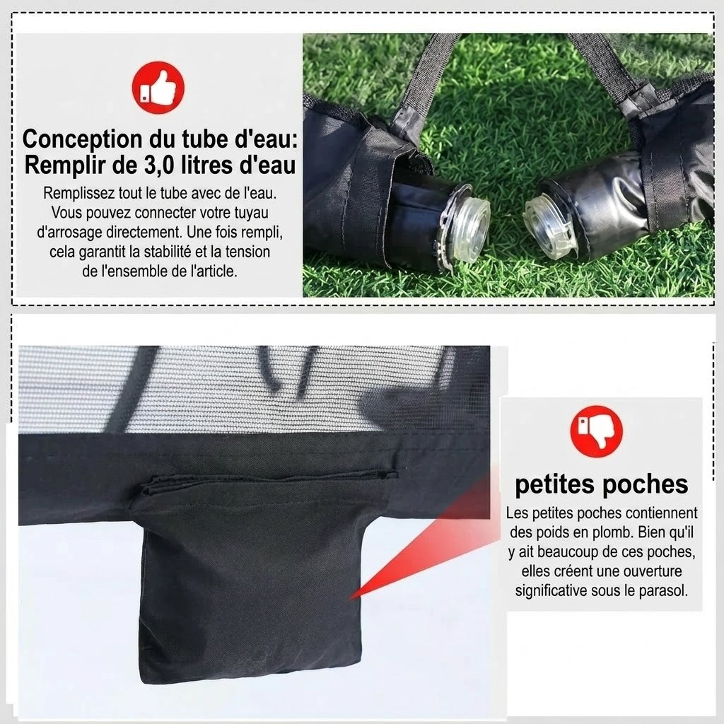 Écran de table pour parasol