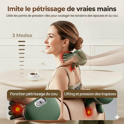 Le meilleur masseur de cou portable – 3 fois plus de détente !