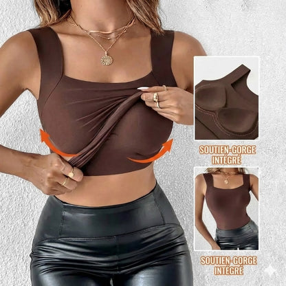 Débardeur thermique avec Ingebouwde BH (U-Neck)