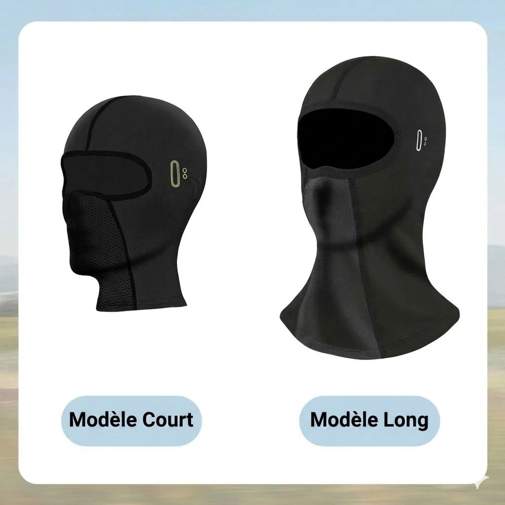 Masque facial intégral coupe-vent, anti-UV et séchage rapide