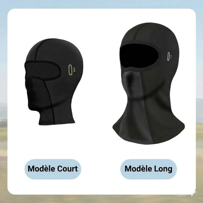 Masque facial intégral coupe-vent, anti-UV et séchage rapide