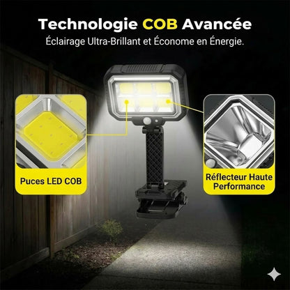 Lampe solaire d'extérieur – clipsez-la et votre jardin brille gratuitement !