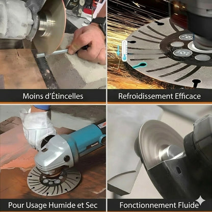 Disque à meuler galvanisé – double grain, sans étincelle