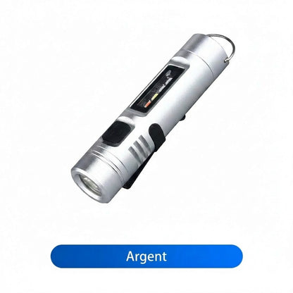 Mini-lampe de poche multifonctionnelle en alliage d'aluminium