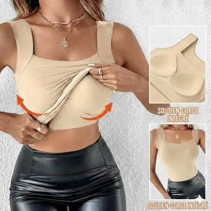 Débardeur thermique avec Ingebouwde BH (U-Neck)