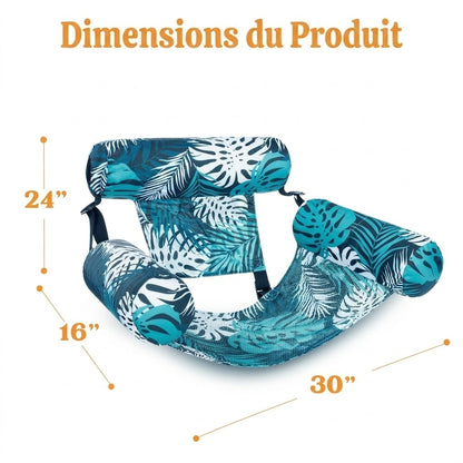 Fauteuil flottant gonflable pour piscine
