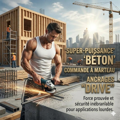 Cheville pour perforateur pour béton et brique
