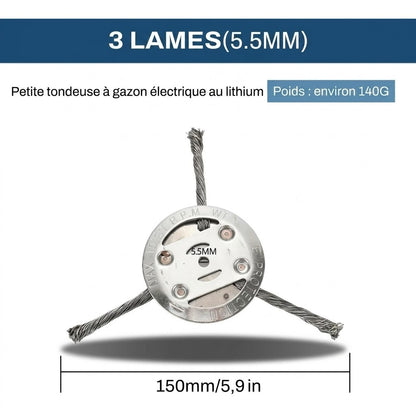 Tête de coupe de rechange pour débroussailleuse - Tête de tondeuse en fil d'acier