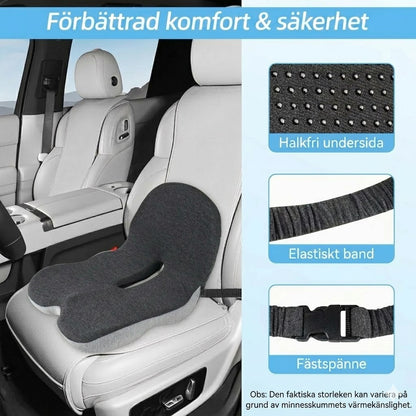 Coussin d'assise antidérapant en mousse à mémoire de forme