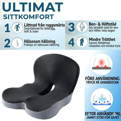 Coussin d'assise antidérapant en mousse à mémoire de forme