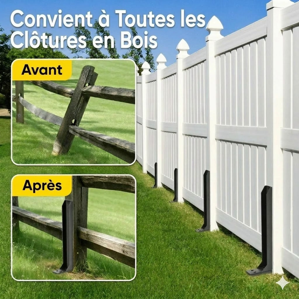 Kit de réparation pour piquets de clôture robustes