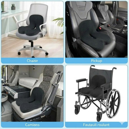 Coussin d'assise antidérapant en mousse à mémoire de forme