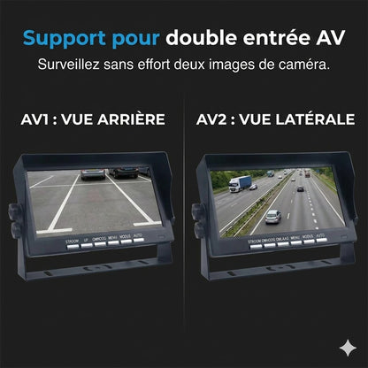 Système de caméra de recul sans fil de haute qualité avec écran large 7 pouces