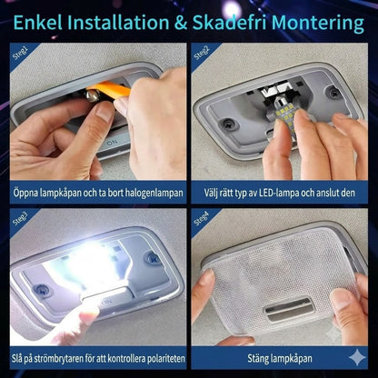 Kit d'Éclairage Intérieur LED pour Voiture 42 Pièces