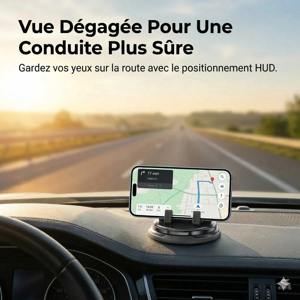 Support de téléphone rotatif à 360° pour tableau de bord